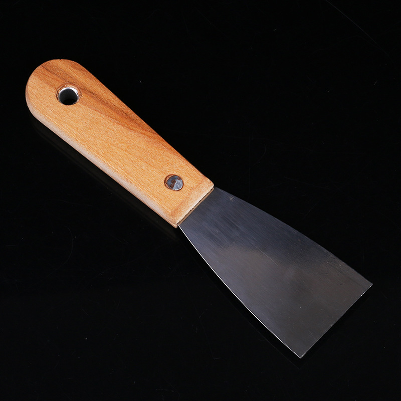 油漆铲油灰刀 木柄劈灰铲劈灰刀铁板刮灰刀 一元2元店地摊货源