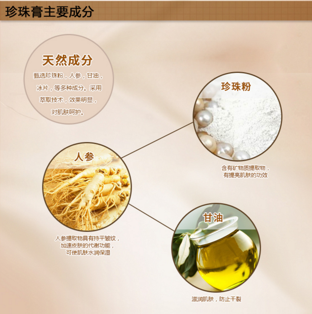 人参珍珠膏隔离霜素颜祛黄霜遮瑕痘印提亮肤色oem代加工贴牌