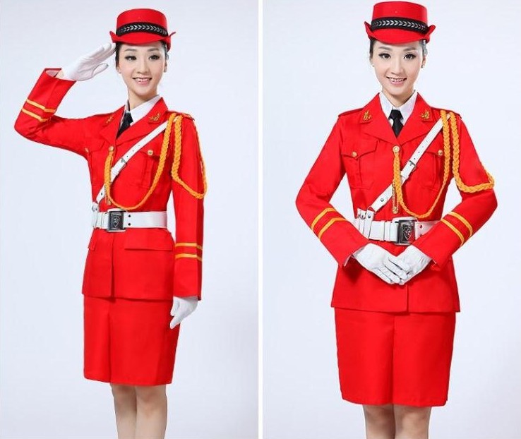 合唱团军礼服仪仗队国旗班升旗手军乐队服装演出服军鼓海军制服女