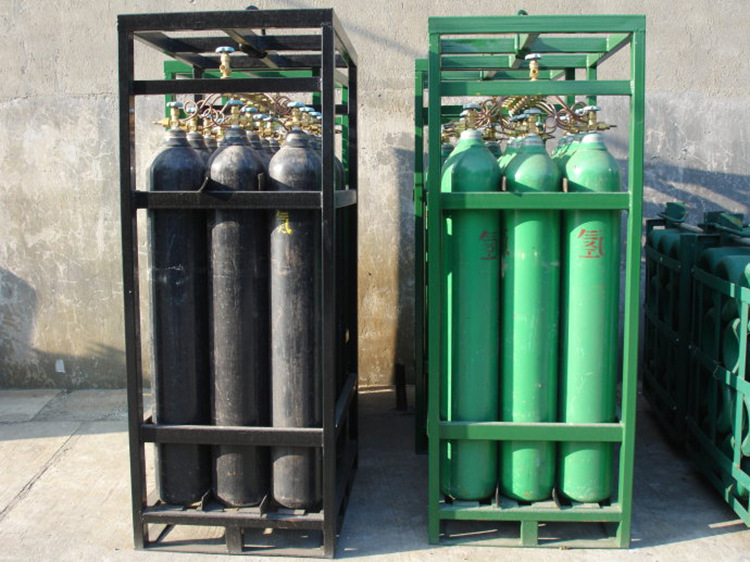 20瓶组集装格厂家直销钢架焊接螺丝紧固立式卧式天然气瓶集装格