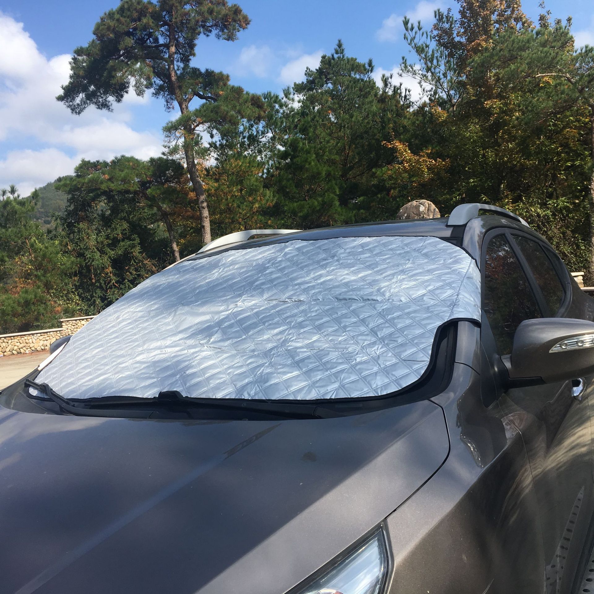 汽车用品 冬季防雪防霜太阳挡车用遮阳板雪挡遮雪挡汽车铝膜遮阳