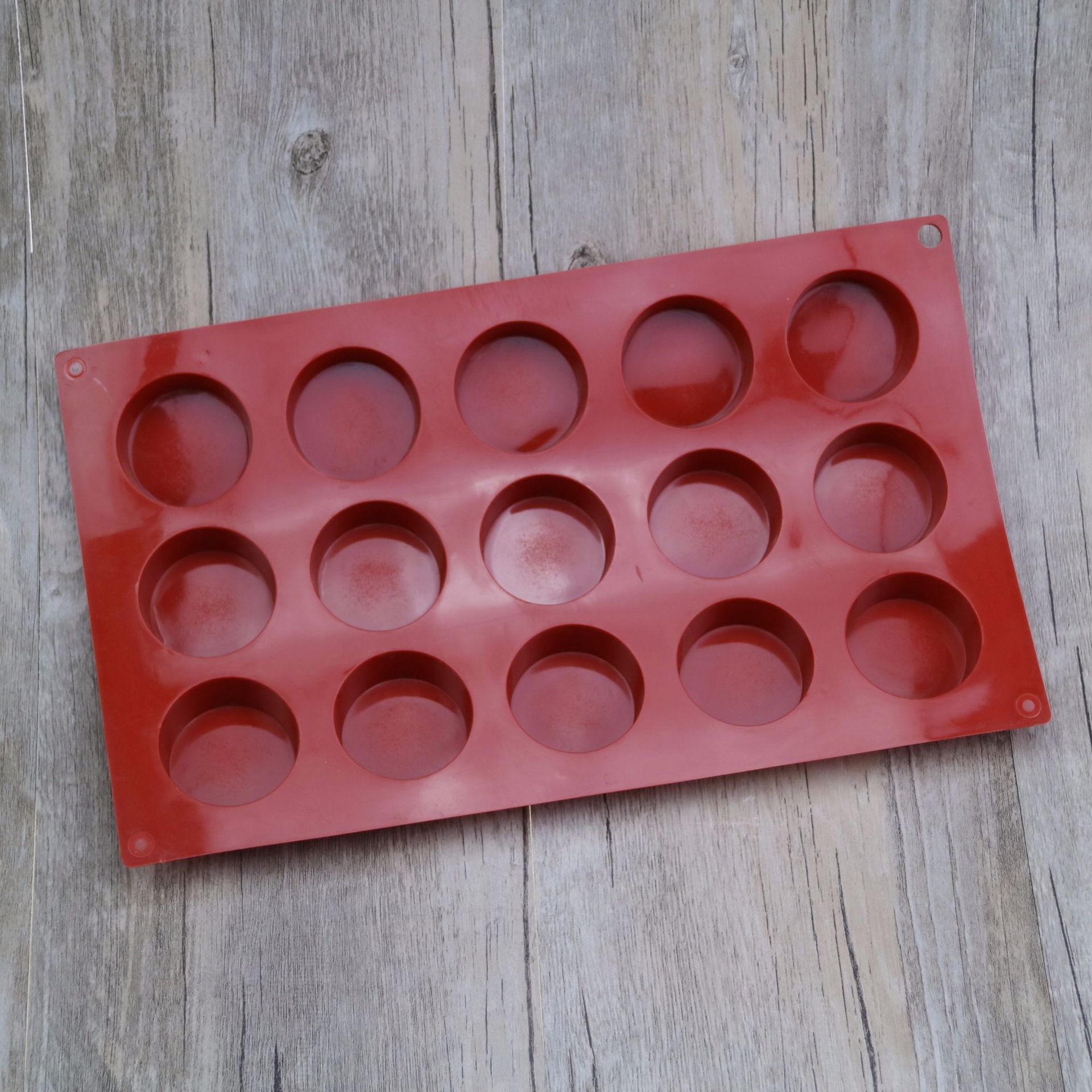 15连圆柱体圆形硅胶蛋糕模具 diy立体手工皂模巧克力慕斯模