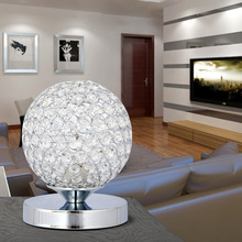 简约现代水晶台灯卧室床头灯创意时尚圆球温馨客厅卧室书桌灯