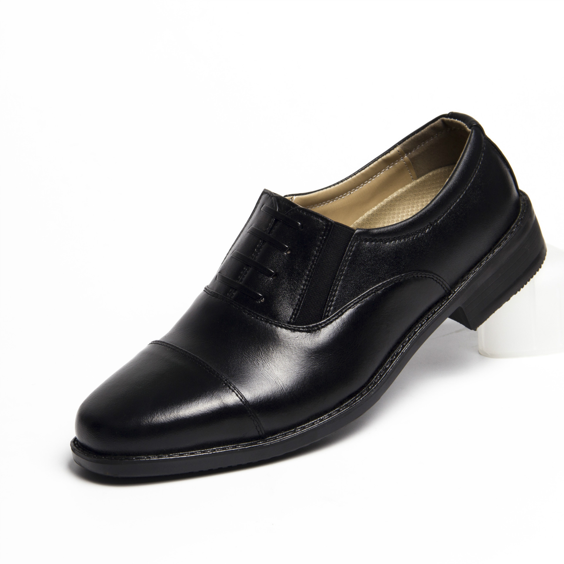 厂家批发制式配发三接头皮鞋07b校尉军官常服皮鞋07a士官皮鞋