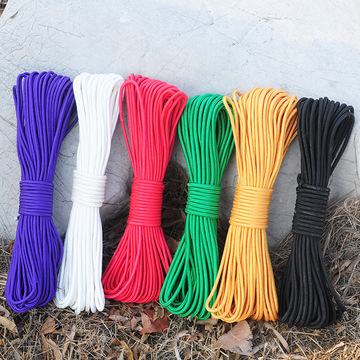 厂家直销彩色尼龙绳 编织绳 涤纶绳子 各种登山绳 攀岩绳