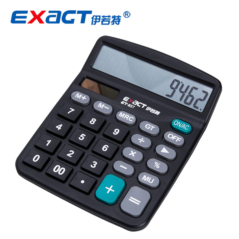 Factory Direct Sales Solar Calculator 837 Financial Office Supplies 12 Digit Computer Promotional Gift Customization