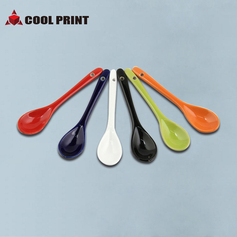 Factory Wholesale Korean Solid Ceramic Spoon Cup Accessories Spoon/Stirring Spoon Coffee Spoon 12cm