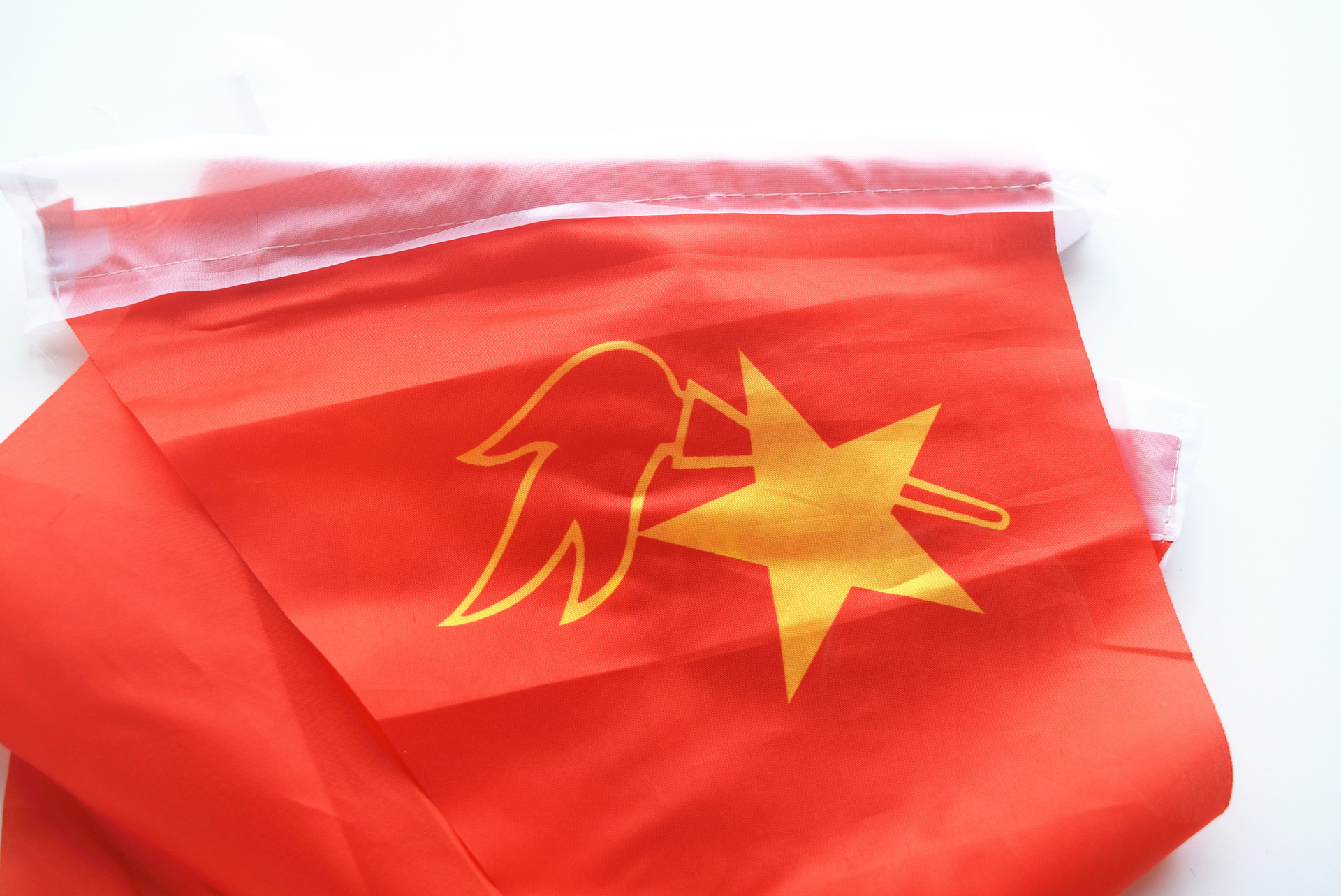 涤纶【颜色】:红色【尺寸】: 30*60cm【名称】:小队旗少先队队旗你好