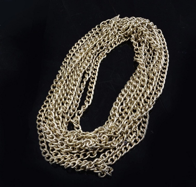 厂家供应仿金镀铬装饰铁链 服装辅料金属链 饰品铁链 批发 定制