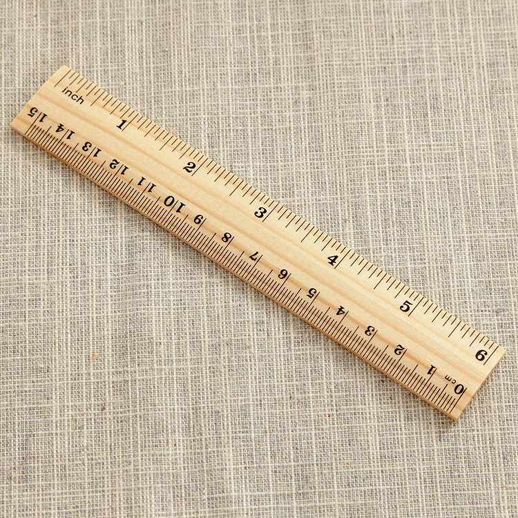 木尺子_木尺子 15cm木尺 木质 可印字印 弧面直尺 新西兰无结松 - 阿