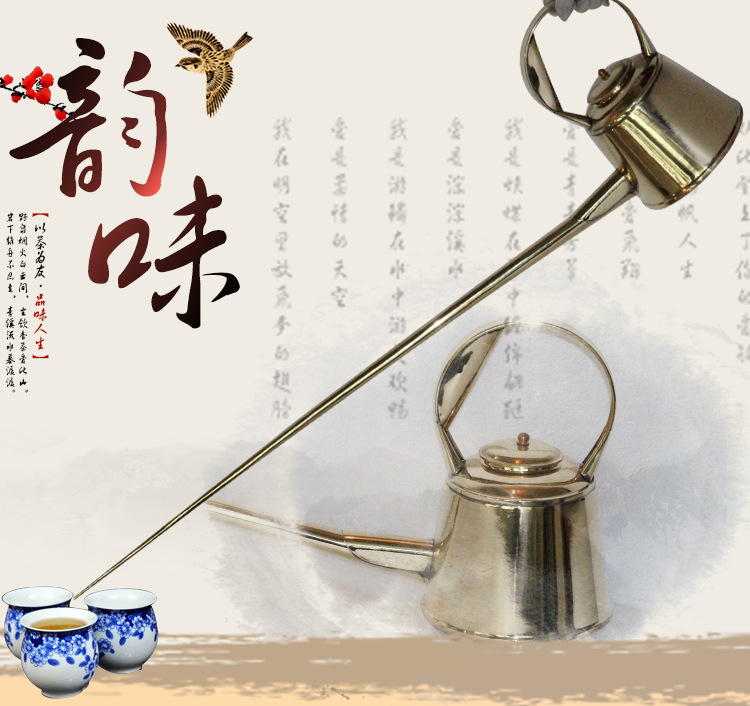 飞熊黄铜功夫茶壶1米长嘴加水壶茶艺表演专用火锅加汤壶现货供应