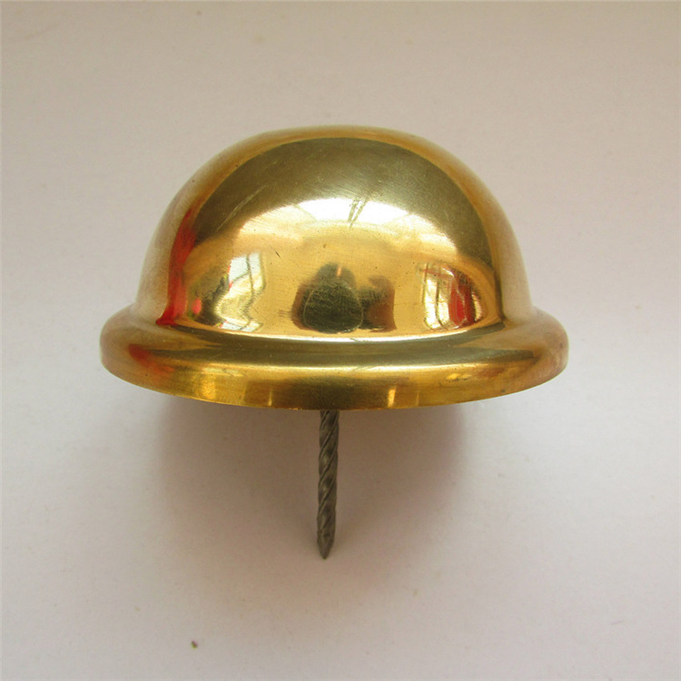 厂家批发纯铜制造大门铜泡钉6x3 仿古建筑木门装饰铜门钉 铜冒钉