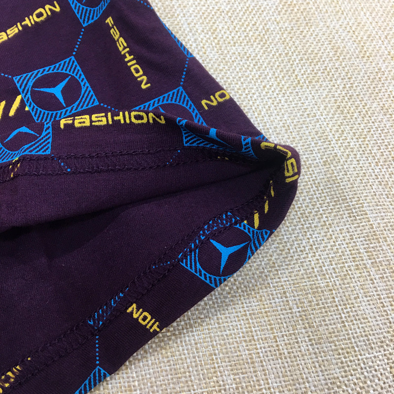 宝蕾新款弹力棉男士内裤男式时尚休息四角内裤2条盒装批发6369