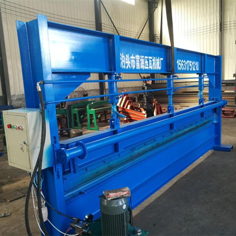 现货供应 彩钢板折弯机 彩涂板剪板机 4米折弯机 液压小型折角机-阿里