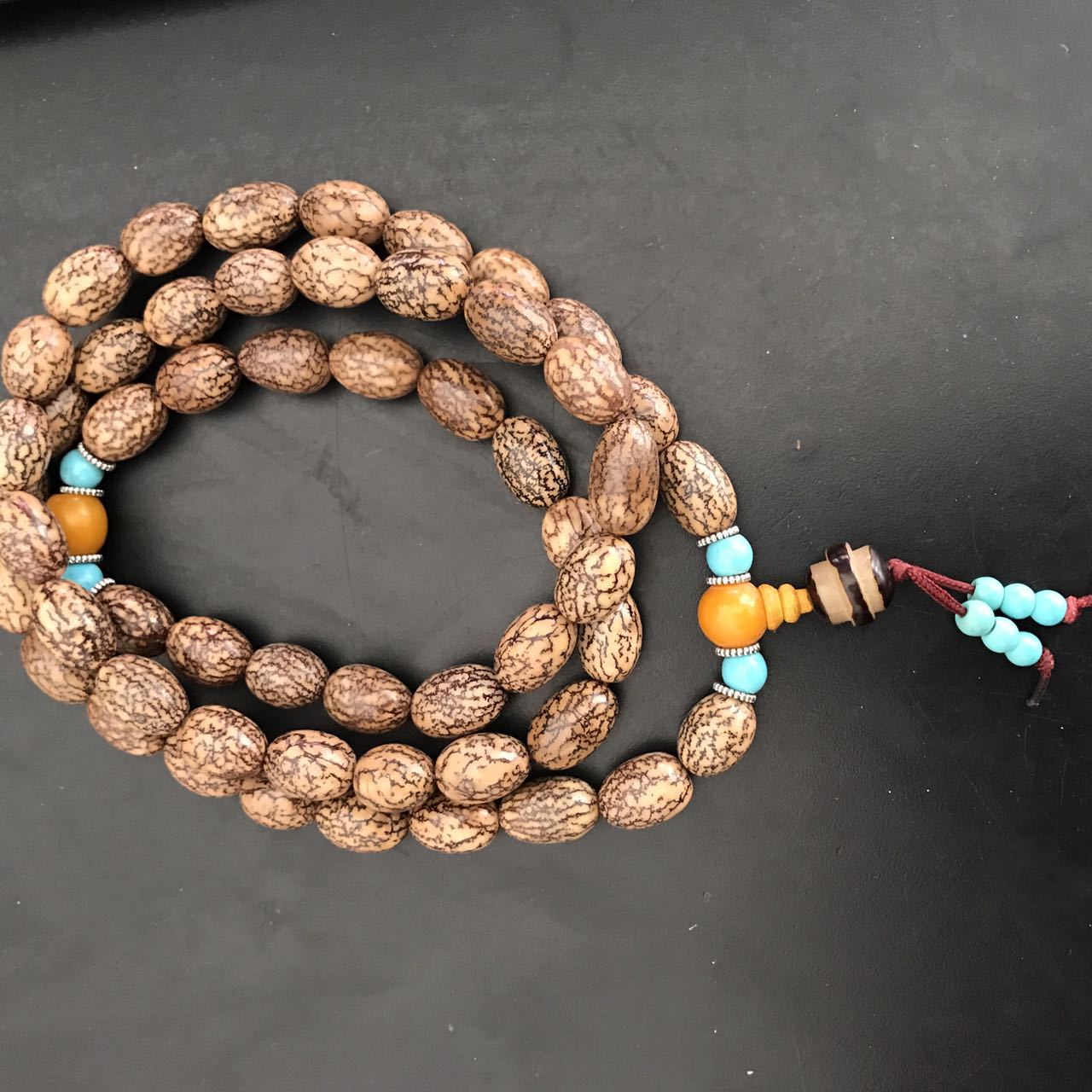 地摊展会血丝菩提太阳子菩提子佛珠54颗手链 男女款 菩提子手串