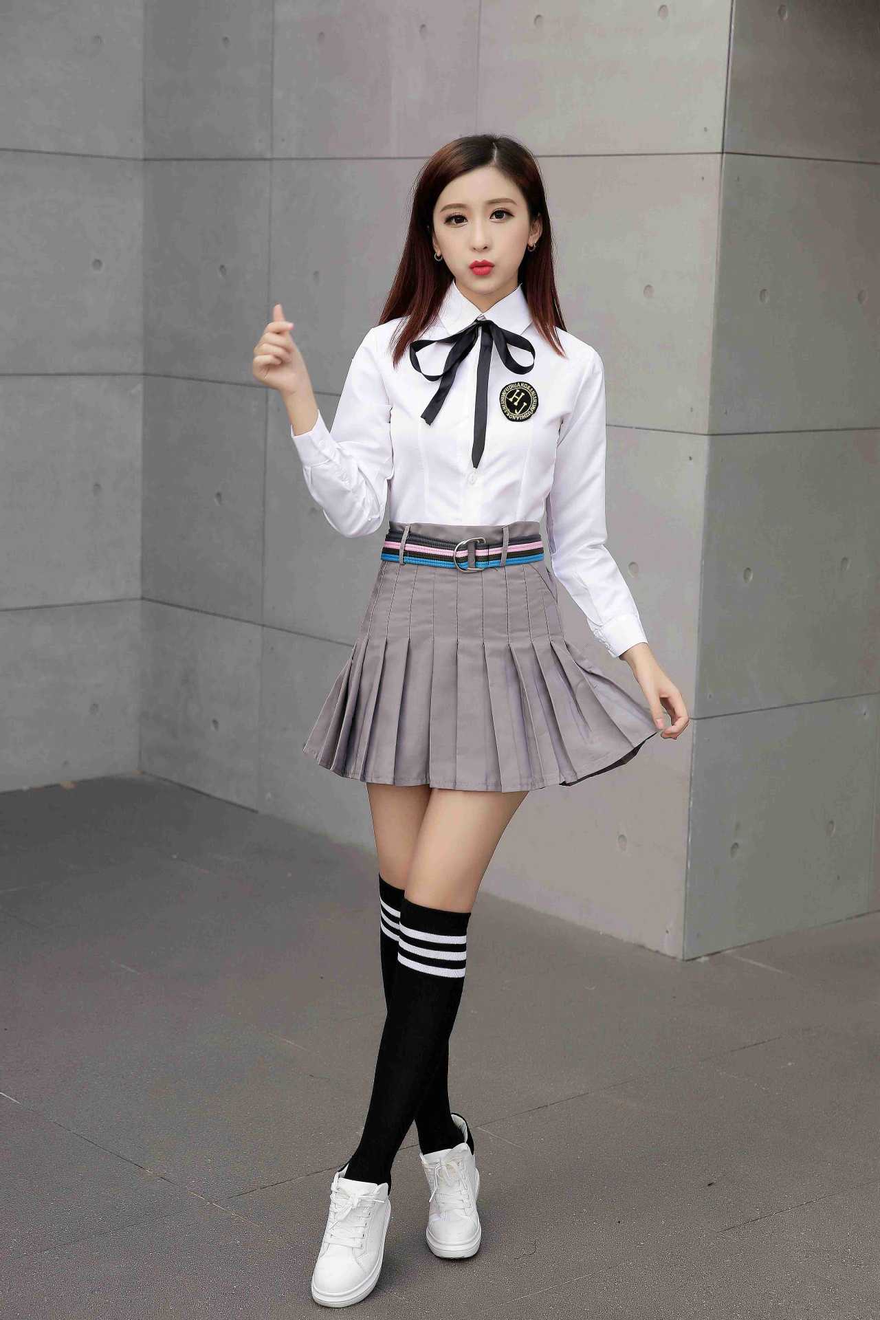 小时代同款水手服女高日系校班服 jk制服百褶裙学生演出服套装