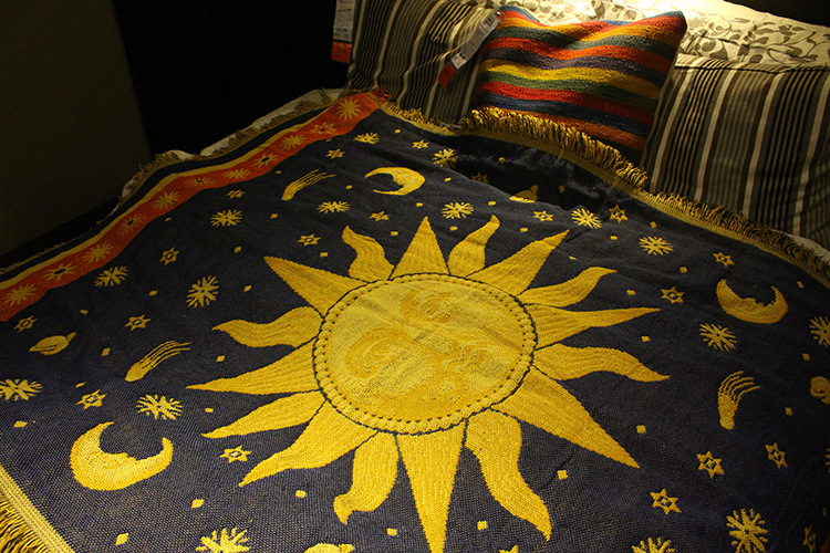 外贸沙发毯挂毯休闲毯太阳神复古装饰毯艺术代发wish ebay 亚马逊