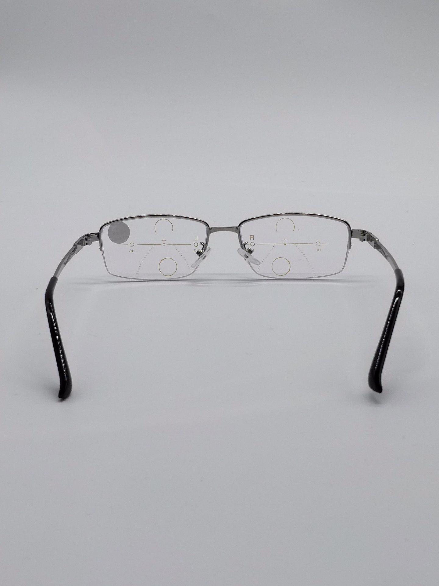 远用近用双光圆顶变色书宝 渐进多焦点渐进老花超轻金属眼镜