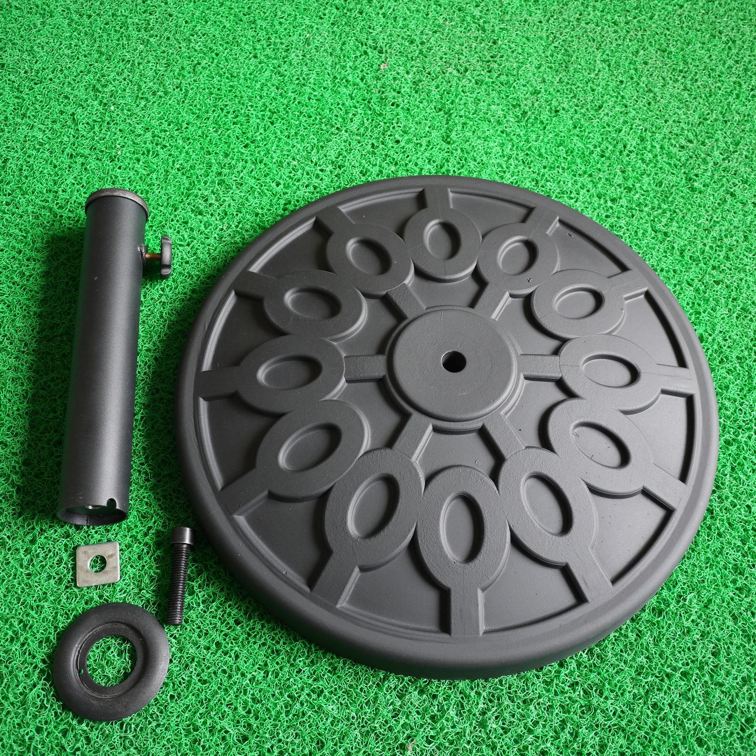 水泥太阳伞底座遮阳伞8kg新泥胶伞座中柱伞沙滩伞混疑土树脂伞座