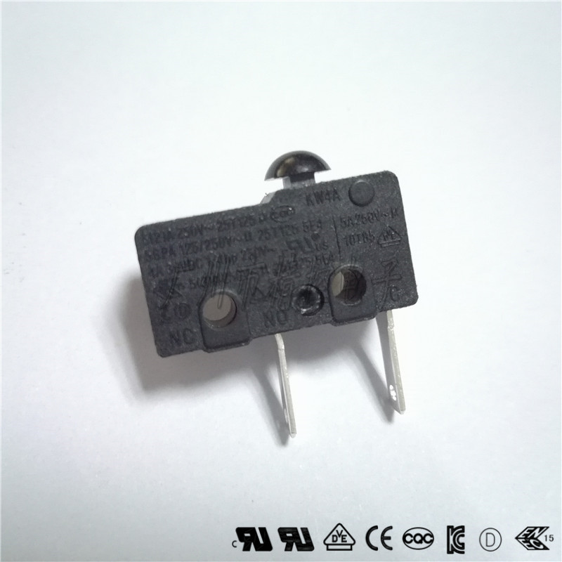 kw4a微动行程开关弹片结构触点防粘连微动开关搅拌机微动开关