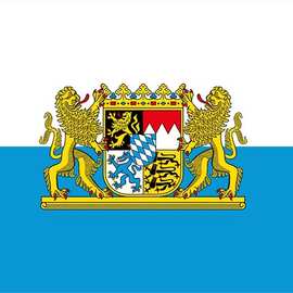 德国巴伐利亚州旗 90 x 150 cm 3 x 5 ft bavaria