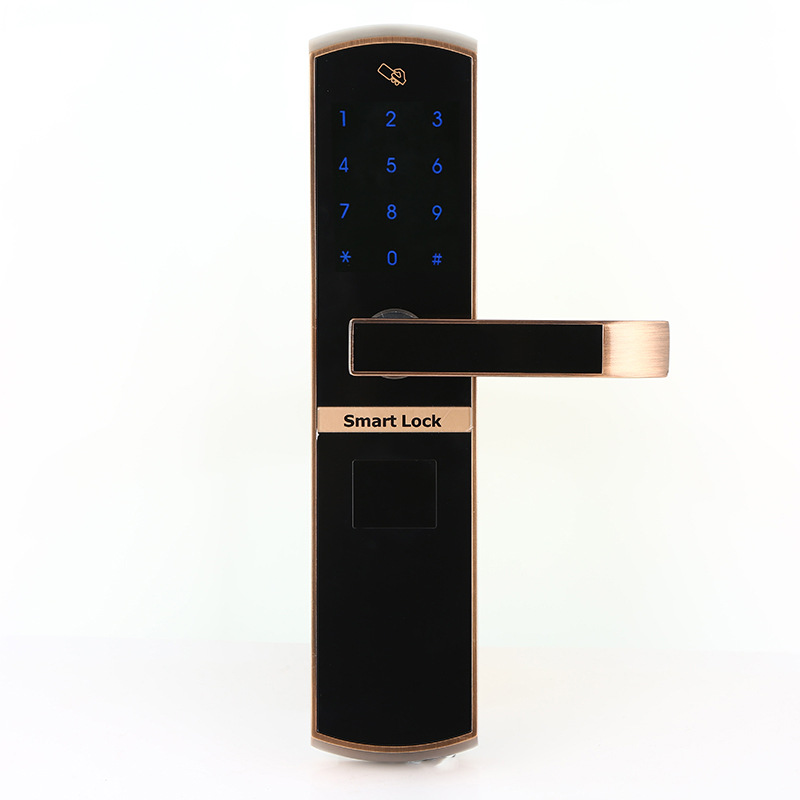 公寓酒店密码锁全自动指纹密码锁智能门锁app远程控制电子感应