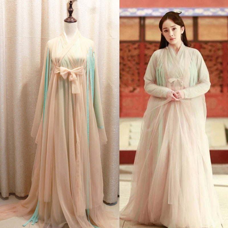 花千骨白浅同款古装襦裙赵丽颖夜华凤九三生三世桃花cos演出服