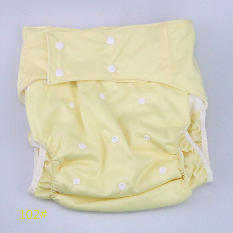 Adult Cloth Diaper Factory Direct Sales Spot Snap Button Washable Elderly Diaper Pants Breathable Leak-Proof Adjustable Cloth Diaper