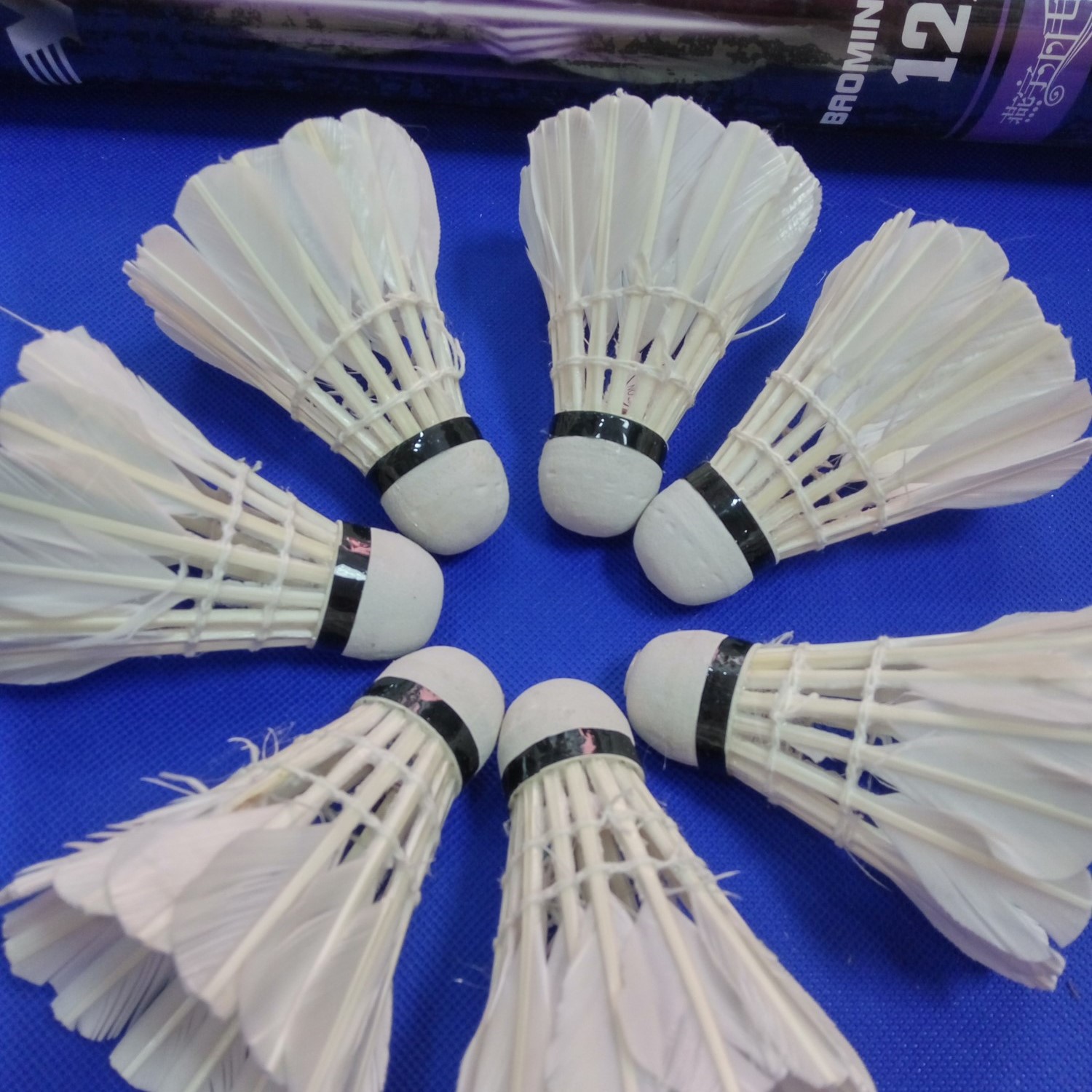 燕宇尼龙球彩羽毛球耐打鹅羽毛球台纤头训练球羽毛球12只装6只装