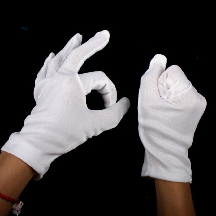 小丑配件白色针织手套 礼仪手套小丑面具彩色假发