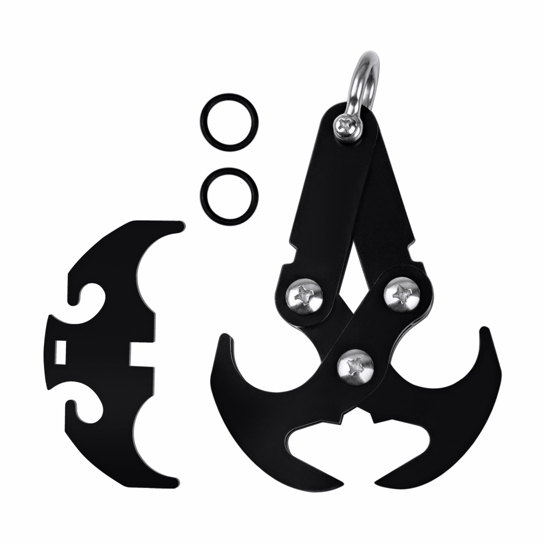 户外登山攀岩 魔利宝多功能登山钩 强吸铁重力 不锈钢飞虎抓爪钩