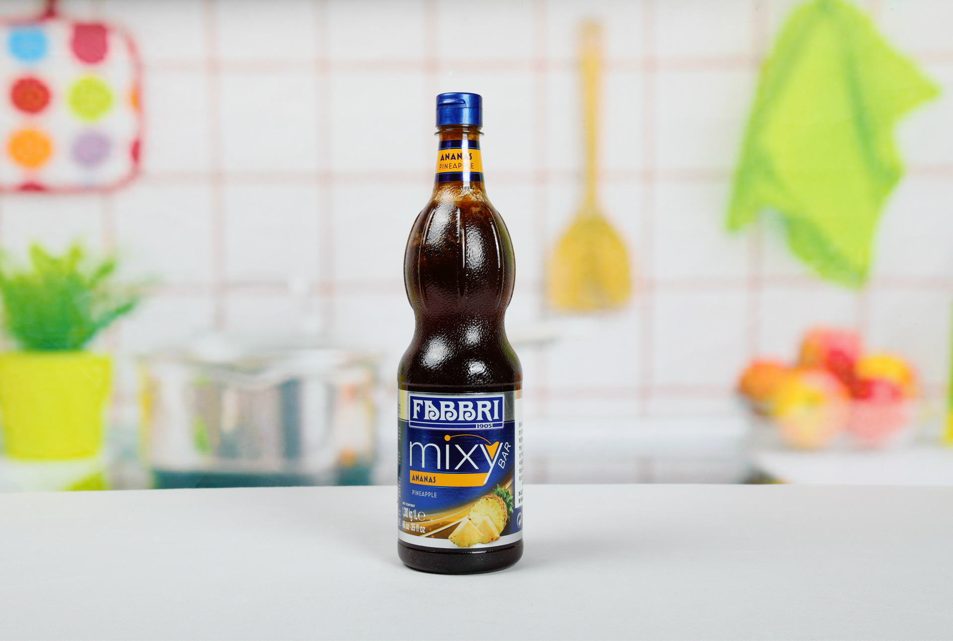 法布芮fabbri 菠萝味糖浆 意大利原装进口 气泡鸡尾酒调用1l