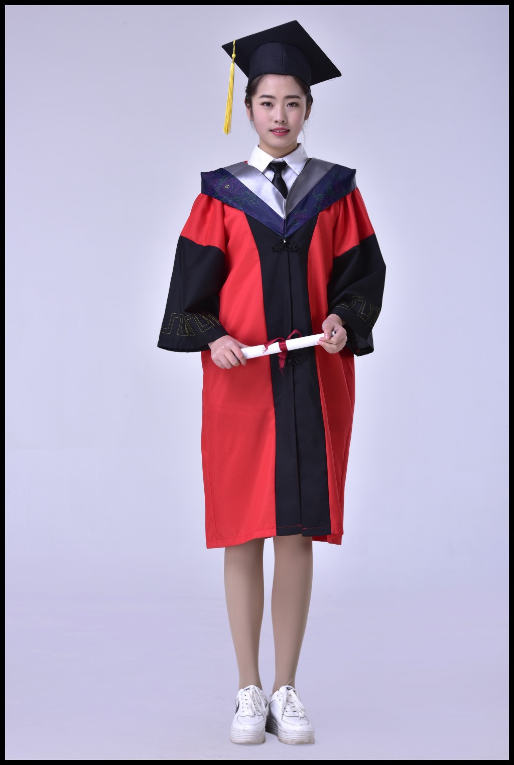 批发导师服 毕业典礼服装学位服 文理工科垂布学位帽厂家直销