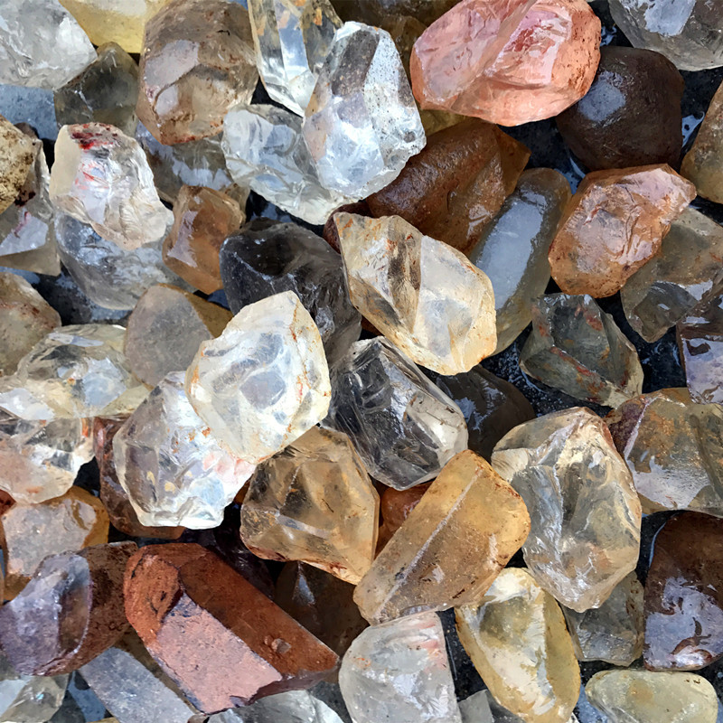 天然白水晶原石毛料水晶原石