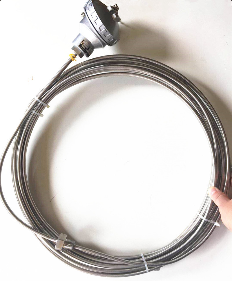 铠装热电偶 k型铠装热电偶杆长10米直径6mm耐高温1000度 厂家直销-阿