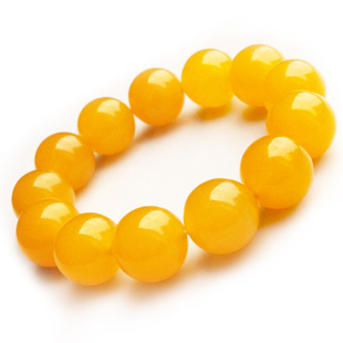 厂家直销天然黄玉手链黄色玉髓手串 黄玛瑙玉髓佛