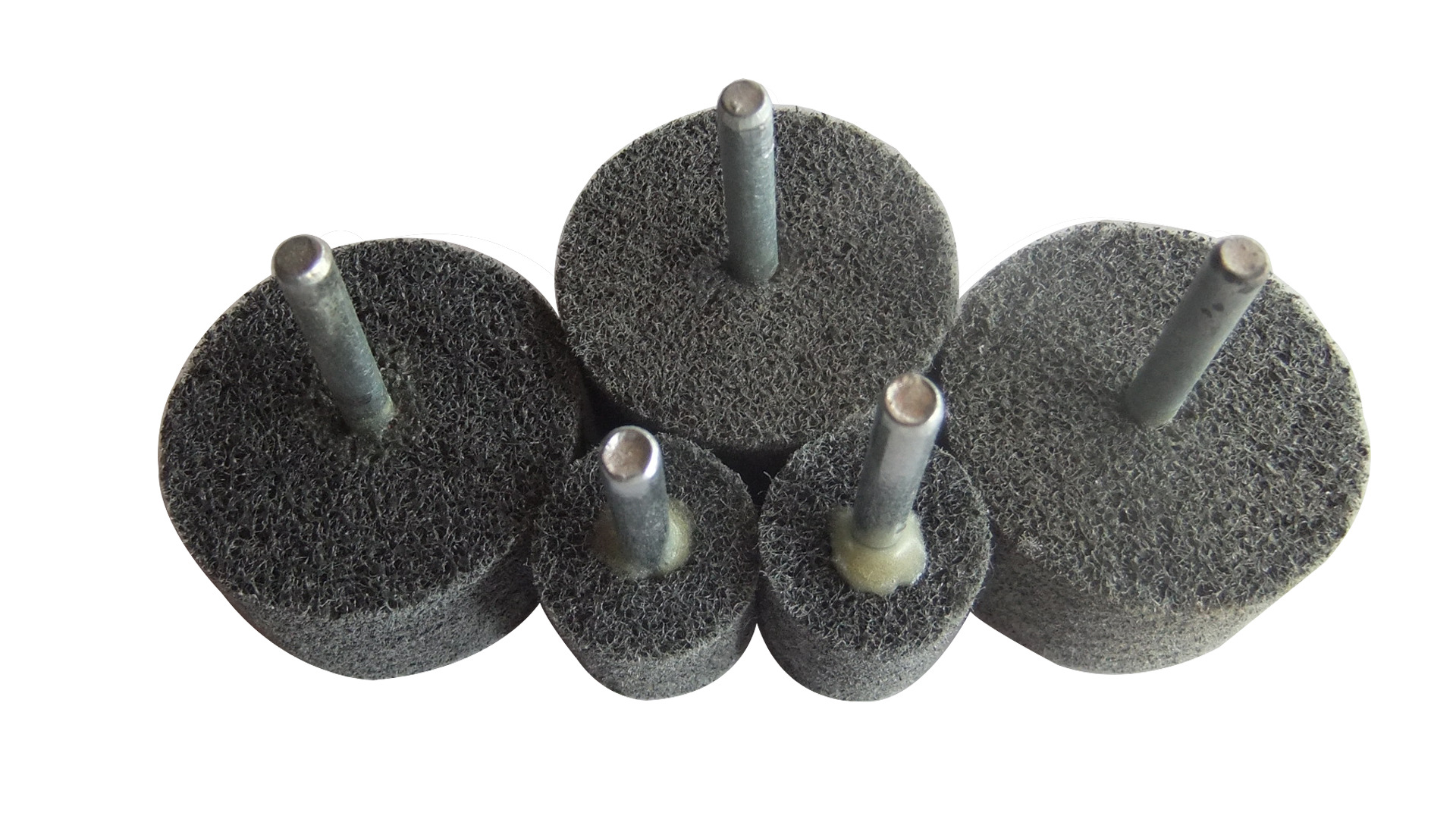 带柄纤维磨头尼龙抛光轮柄径6mm直磨机尼龙轮圆柱型