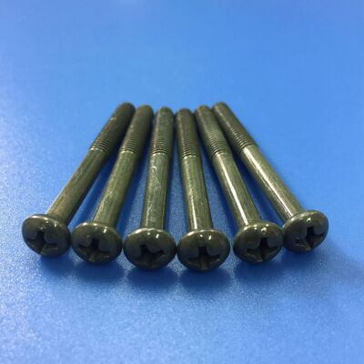 工厂晋固紧固件 gb818十字槽半圆头缩杆螺钉 4.8级元机 军绿色028