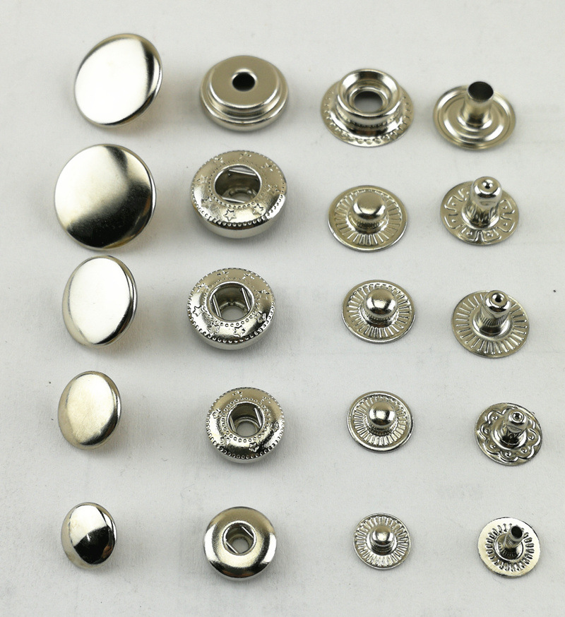 批发供应 纯铜四合扣白呖色 diy手工制作皮具箱包按扣 厂家直销