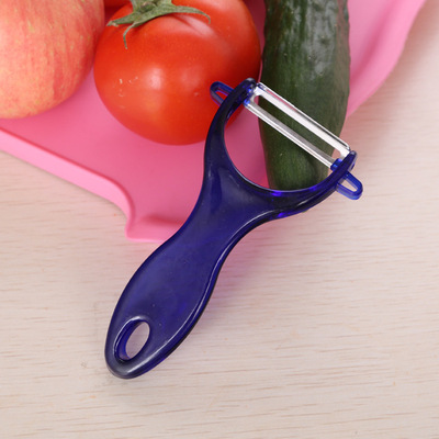 厂家直销透明糖果色瓜果刨削皮刀 水果削皮器刨皮刀 水晶削皮器