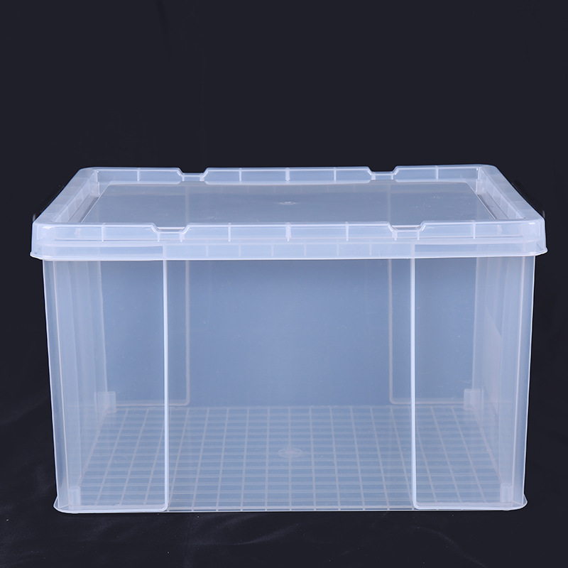 厂家直销居家杂物全新高透明加厚周转箱6612透明整理箱新品收纳箱