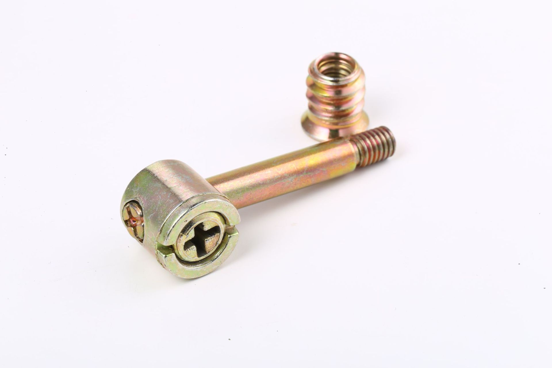 家具螺丝 家具四合一连接件 偏心轮配件 拼装件 锤仔螺丝 m6