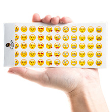 Emoji表情贴纸 手帐日记装饰贴 迷你小表情包儿童奖励贴画可制做