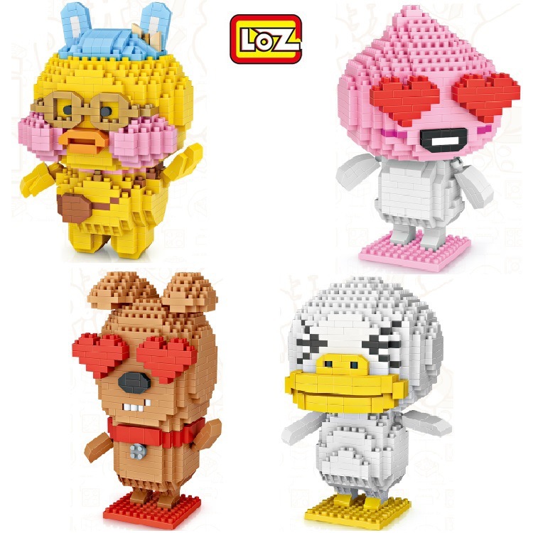 loz97739776玻尿酸鸭白鸭桃子frodo积木俐智diy钻石积