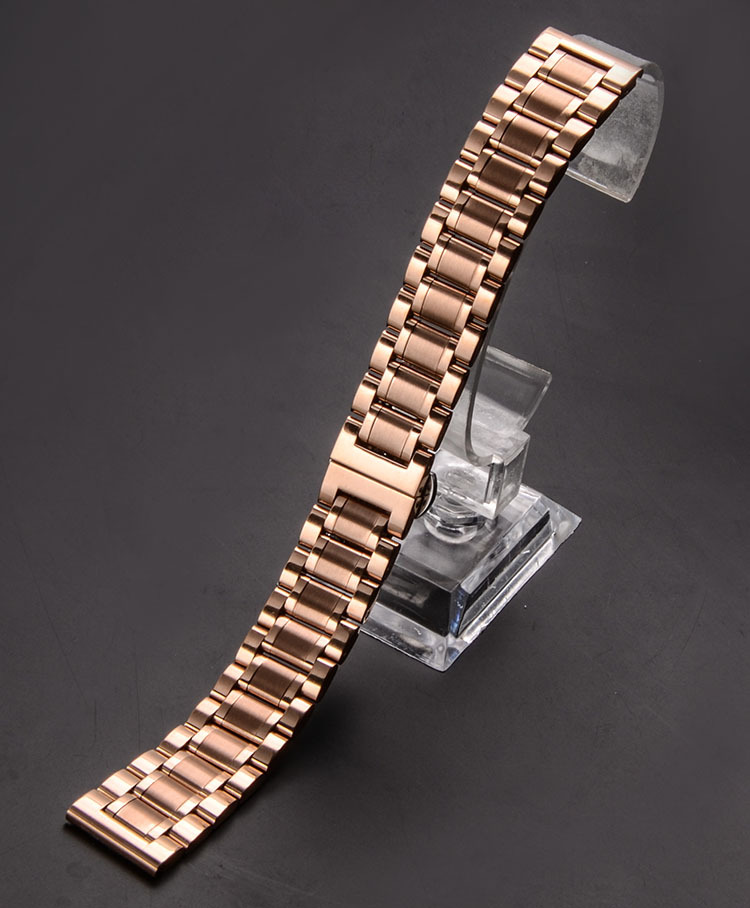 不锈钢表带 实心精钢手表带时尚款钢表链12mm~30mm 厂家一件代发