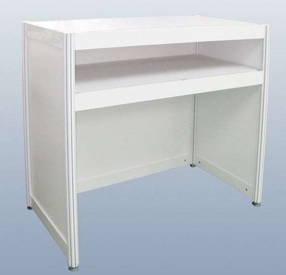 免费定制八棱柱展桌三叉洽谈桌拆装折叠咨询展览展销会组装铝展桌