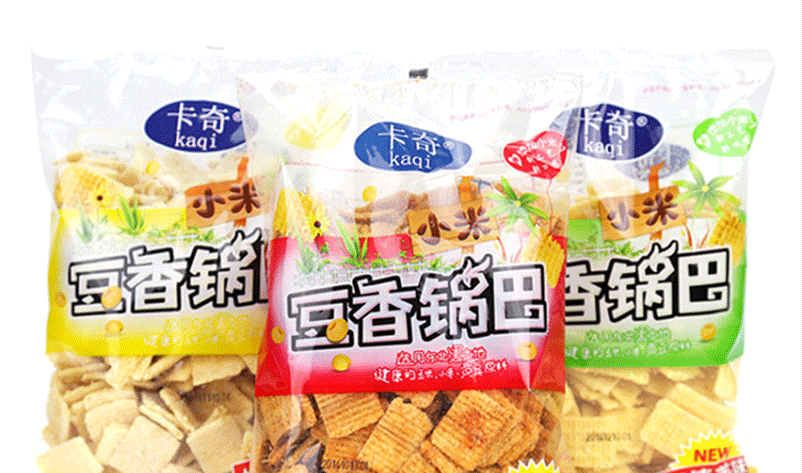 卡奇小米豆香锅巴 独立小包散装称重 一箱五斤 休闲食品批发