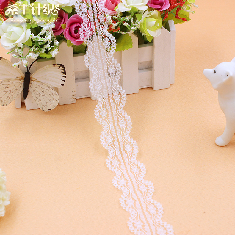 2. 5cm wave rice character design bilateral non-elastic lace children‘s clothing diy accessories