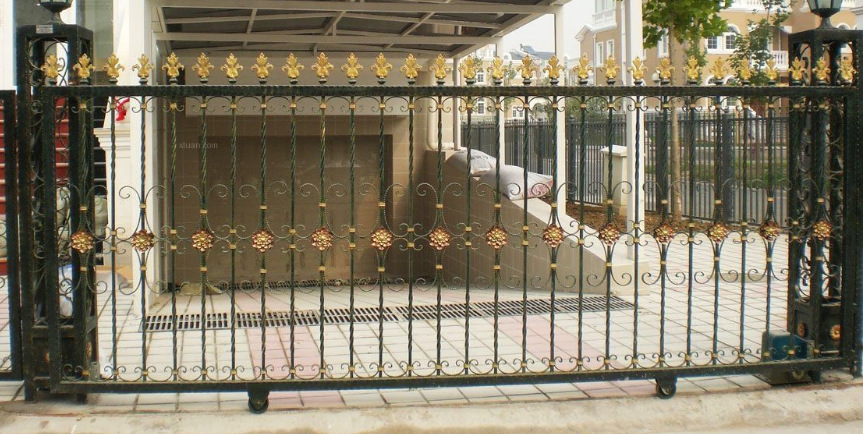 大门铁花多种规格金属铁花树叶花朵冲压件铁制工艺厂家直供