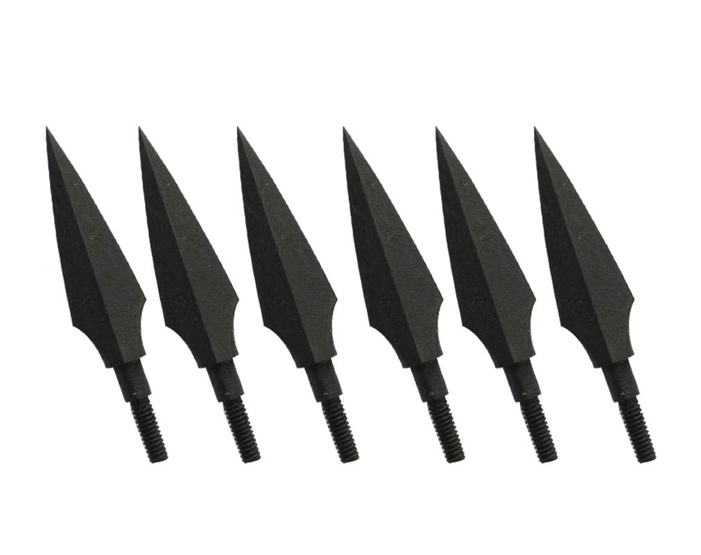 厂家供应产品狩猎箭头反曲弓玻纤碳铝合金箭通用复古柳叶螺纹箭头